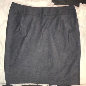 Grey Stretch Pencil Skirt